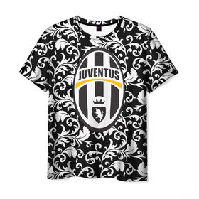 Мужская футболка 3D с принтом Juventus в Белгороде, 100% полиэфир | прямой крой, круглый вырез горловины, длина до линии бедер | 