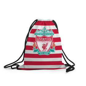 Рюкзак-мешок 3D с принтом FC Liverpool в Белгороде, 100% полиэстер | плотность ткани — 200 г/м2, размер — 35 х 45 см; лямки — толстые шнурки, застежка на шнуровке, без карманов и подкладки | england | football | liverpool fc | англия | ливерпуль | лого | фк | футбол | футбольный клуб