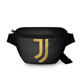 Поясная сумка 3D с принтом Juventus Gold Edition в Белгороде, 100% полиэстер | плотная ткань, ремень с регулируемой длиной, внутри несколько карманов для мелочей, основное отделение и карман с обратной стороны сумки застегиваются на молнию | champions | italy | jeep | juventus | league | италия | лига | чемпионов | ювентус