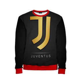 Детский свитшот 3D с принтом Juventus Gold Edition в Белгороде, 100% полиэстер | свободная посадка, прямой крой, мягкая тканевая резинка на рукавах и понизу свитшота | champions | italy | jeep | juventus | league | италия | лига | чемпионов | ювентус