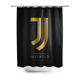 Штора 3D для ванной с принтом Juventus Gold Edition в Белгороде, 100% полиэстер | плотность материала — 100 г/м2. Стандартный размер — 146 см х 180 см. По верхнему краю — пластиковые люверсы для креплений. В комплекте 10 пластиковых колец | champions | italy | jeep | juventus | league | италия | лига | чемпионов | ювентус