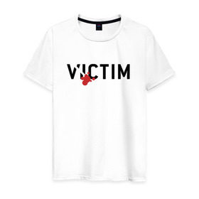Мужская футболка хлопок с принтом GTA SA - Victim в Белгороде, 100% хлопок | прямой крой, круглый вырез горловины, длина до линии бедер, слегка спущенное плечо. | carl johnson | grand theft auto | gta | los santos | sa | san andreas | гта
