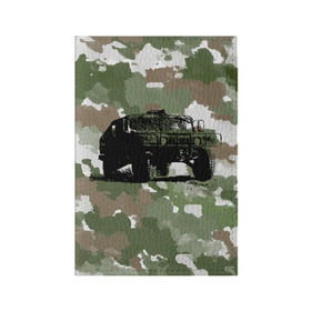 Обложка для паспорта матовая кожа с принтом Jeep в Белгороде, натуральная матовая кожа | размер 19,3 х 13,7 см; прозрачные пластиковые крепления | Тематика изображения на принте: 23 февраля | hummer | jeep | авто | армейская | армия | внедорожник | военная | джип | камуфляж | милитари | россия | хамер