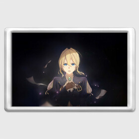 Магнит 45*70 с принтом Violet Evergarden в Белгороде, Пластик | Размер: 78*52 мм; Размер печати: 70*45 | Тематика изображения на принте: anime | violet evergarden | аниме | вайолет эвергарден