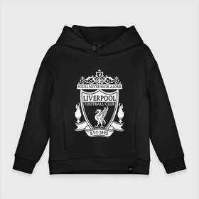 Детское худи Oversize хлопок с принтом Liverpool FC в Белгороде, френч-терри — 70% хлопок, 30% полиэстер. Мягкий теплый начес внутри —100% хлопок | боковые карманы, эластичные манжеты и нижняя кромка, капюшон на магнитной кнопке | england | football | liverpool fc | logo | sport | англия | ливерпуль | лига | лого | спорт | фк | футбол | футбольный клуб | эмблема