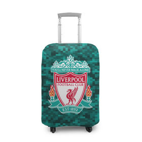 Чехол для чемодана 3D с принтом Liverpool FC в Белгороде, 86% полиэфир, 14% спандекс | двустороннее нанесение принта, прорези для ручек и колес | england | football | liverpool fc | logo | sport | англия | арт | ливерпуль | лига | лого | спорт | текстура | фк | футбол | футбольный клуб | эмблема