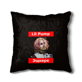 Подушка 3D с принтом Lil Pump - 104 в Белгороде, наволочка – 100% полиэстер, наполнитель – холлофайбер (легкий наполнитель, не вызывает аллергию). | состоит из подушки и наволочки. Наволочка на молнии, легко снимается для стирки | eskeetit | esskeetit | lil pump | pamp | pump | лил памп | маленький насос | насос | памп | эшкере | эшкереее | эщкере | эщкэрэ