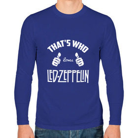 Мужской лонгслив хлопок с принтом Вот кто любит Led Zeppelin в Белгороде, 100% хлопок |  | Тематика изображения на принте: 