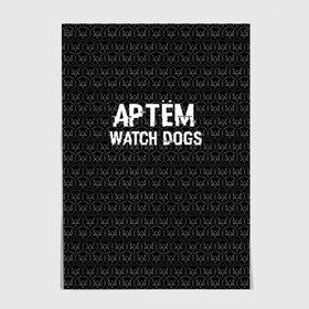 Постер с принтом Артём Watch Dogs в Белгороде, 100% бумага
 | бумага, плотность 150 мг. Матовая, но за счет высокого коэффициента гладкости имеет небольшой блеск и дает на свету блики, но в отличии от глянцевой бумаги не покрыта лаком | game | name | watch dogs | watch dogs 2 | артём | город | девушка | дрон | игры | имена | компьютеры | пистолет | телефон | технологии | хакер