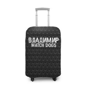 Чехол для чемодана 3D с принтом Владимир Watch Dogs в Белгороде, 86% полиэфир, 14% спандекс | двустороннее нанесение принта, прорези для ручек и колес | 