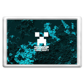 Магнит 45*70 с принтом Захар в стиле Minecraft в Белгороде, Пластик | Размер: 78*52 мм; Размер печати: 70*45 | 
