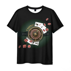 Мужская футболка 3D с принтом Покер Старс в Белгороде, 100% полиэфир | прямой крой, круглый вырез горловины, длина до линии бедер | Тематика изображения на принте: игра | казино | каре | карты | роял | сет | стрит | туз | удача | флеш | фул | хаус