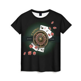 Женская футболка 3D с принтом Покер Старс в Белгороде, 100% полиэфир ( синтетическое хлопкоподобное полотно) | прямой крой, круглый вырез горловины, длина до линии бедер | игра | казино | каре | карты | роял | сет | стрит | туз | удача | флеш | фул | хаус