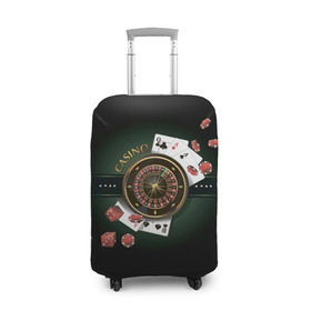 Чехол для чемодана 3D с принтом Покер Старс в Белгороде, 86% полиэфир, 14% спандекс | двустороннее нанесение принта, прорези для ручек и колес | игра | казино | каре | карты | роял | сет | стрит | туз | удача | флеш | фул | хаус