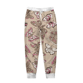 Мужские брюки 3D с принтом Чудо природы в Белгороде, 100% полиэстер | манжеты по низу, эластичный пояс регулируется шнурком, по бокам два кармана без застежек, внутренняя часть кармана из мелкой сетки | бабочки | романтика | цветы