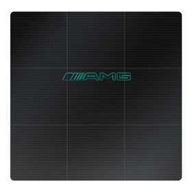 Магнитный плакат 3Х3 с принтом AMG Turquoise-Carbon в Белгороде, Полимерный материал с магнитным слоем | 9 деталей размером 9*9 см | Тематика изображения на принте: amg | auto | black | carbon | mercedes | turquoise | авто | амг | мерседес