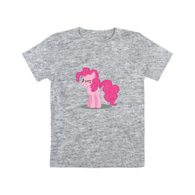 Детская футболка хлопок с принтом My little pony Пинки Пай в Белгороде, 100% хлопок | круглый вырез горловины, полуприлегающий силуэт, длина до линии бедер | Тематика изображения на принте: my little pony | пинки пай