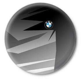Значок с принтом BMW 2018 Sport в Белгороде,  металл | круглая форма, металлическая застежка в виде булавки | bmw | bmw motorsport | bmw performance | carbon | m | m power | motorsport | performance | sport | бмв | карбон | моторспорт | спорт