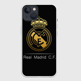 Чехол для iPhone 13 с принтом Real Gold Edition в Белгороде,  |  | champions | league | madrid | real | spain | испания | лига | мадрид | реал | чемпионов