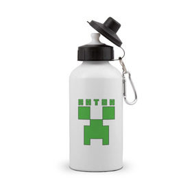 Бутылка спортивная с принтом Антон - Minecraft в Белгороде, металл | емкость — 500 мл, в комплекте две пластиковые крышки и карабин для крепления | Тематика изображения на принте: 