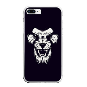 Чехол для iPhone 7Plus/8 Plus матовый с принтом Лев в Белгороде, Силикон | Область печати: задняя сторона чехла, без боковых панелей | lev | lion | животные | лев | лева | лион | лицо льва