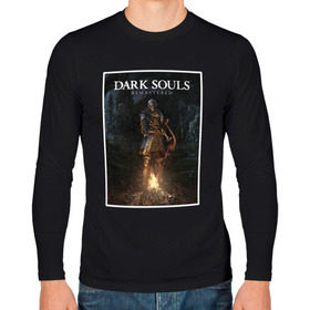 Мужской лонгслив хлопок с принтом Dark Souls Remastered в Белгороде, 100% хлопок |  | dark souls | praise the sun | you died | дарк соулс | темные души