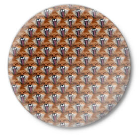 Значок с принтом Лисоньки фыр фыр в Белгороде,  металл | круглая форма, металлическая застежка в виде булавки | Тематика изображения на принте: cute | камуфляж | лес | лиса | лисица | лисичка | лисоньки | милитари | милый | охота | с языком | фыр фыр