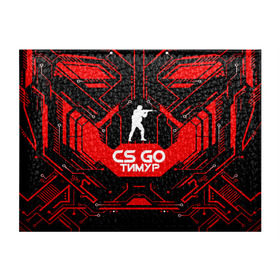 Обложка для студенческого билета с принтом Counter Strike-Тимур в Белгороде, натуральная кожа | Размер: 11*8 см; Печать на всей внешней стороне | ксго | тимур