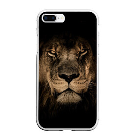 Чехол для iPhone 7Plus/8 Plus матовый с принтом Лев в Белгороде, Силикон | Область печати: задняя сторона чехла, без боковых панелей | животные | кошка | лев | мордочка | природа | тигр | хищник