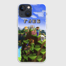 Чехол для iPhone 13 mini с принтом Глеб   Minecraft в Белгороде,  |  | майнкрафт