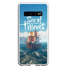 Чехол для Samsung Galaxy S10 с принтом Sea of Thieves в Белгороде, Силикон | Область печати: задняя сторона чехла, без боковых панелей | Тематика изображения на принте: pirates | sea of thieves | пираты