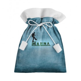 Подарочный 3D мешок с принтом Марина в стиле Доктор Хаус в Белгороде, 100% полиэстер | Размер: 29*39 см | Тематика изображения на принте: house | m.d. | бирюзовый
