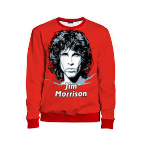 Детский свитшот 3D с принтом Jim Morrison в Белгороде, 100% полиэстер | свободная посадка, прямой крой, мягкая тканевая резинка на рукавах и понизу свитшота | the doors | автор песен | вокалист | джим моррисон | звезда | музыка | певец | поэт | рок | рок музыка | фронтмен