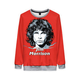 Женский свитшот 3D с принтом Jim Morrison в Белгороде, 100% полиэстер с мягким внутренним слоем | круглый вырез горловины, мягкая резинка на манжетах и поясе, свободная посадка по фигуре | the doors | автор песен | вокалист | джим моррисон | звезда | музыка | певец | поэт | рок | рок музыка | фронтмен