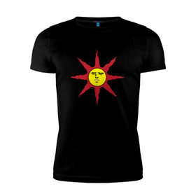Мужская футболка премиум с принтом Удовлетворение в Белгороде, 92% хлопок, 8% лайкра | приталенный силуэт, круглый вырез ворота, длина до линии бедра, короткий рукав | dark souls | dark souls 3
