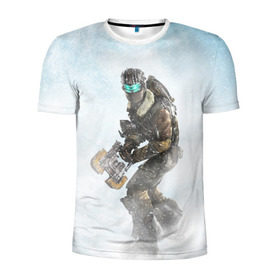 Мужская футболка 3D спортивная с принтом Dead Space в Белгороде, 100% полиэстер с улучшенными характеристиками | приталенный силуэт, круглая горловина, широкие плечи, сужается к линии бедра | dead | space | айзек | вирус | зомби | игра | ишимура | кларк | космос | костюм | мёртвый | монстр