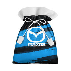 Подарочный 3D мешок с принтом Mazda MOTORs Blue в Белгороде, 100% полиэстер | Размер: 29*39 см | 
