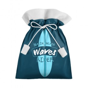 Подарочный 3D мешок с принтом Malibu Beach в Белгороде, 100% полиэстер | Размер: 29*39 см | Тематика изображения на принте: 
