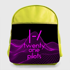 Детский рюкзак с принтом twenty one pilots neon music в Белгороде, 100% полиэстер | Размеры изделия - высота 34 см, ширина 28 см, глубина 10 см
Размер поля для печати - высота 19.5 см, ширина 24 см | группа | инди поп | синти поп