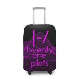 Чехол для чемодана 3D с принтом twenty one pilots neon music в Белгороде, 86% полиэфир, 14% спандекс | двустороннее нанесение принта, прорези для ручек и колес | группа | инди поп | синти поп