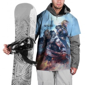Накидка на куртку 3D с принтом Vikings в Белгороде, 100% полиэстер |  | Тематика изображения на принте: 