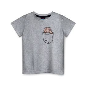 Детская футболка хлопок с принтом Pig Sins pocket в Белгороде, 100% хлопок | круглый вырез горловины, полуприлегающий силуэт, длина до линии бедер | anime | nanatsu no taizai | seven deadly sins | аниме