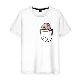 Мужская футболка хлопок с принтом Pig Sins pocket в Белгороде, 100% хлопок | прямой крой, круглый вырез горловины, длина до линии бедер, слегка спущенное плечо. | anime | nanatsu no taizai | seven deadly sins | аниме