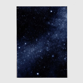 Постер с принтом Звёздное небо в Белгороде, 100% бумага
 | бумага, плотность 150 мг. Матовая, но за счет высокого коэффициента гладкости имеет небольшой блеск и дает на свету блики, но в отличии от глянцевой бумаги не покрыта лаком | вселенная | звёзды | земля | космос | плеяды | пространство