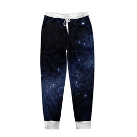 Мужские брюки 3D с принтом Звёздное небо в Белгороде, 100% полиэстер | манжеты по низу, эластичный пояс регулируется шнурком, по бокам два кармана без застежек, внутренняя часть кармана из мелкой сетки | вселенная | звёзды | земля | космос | плеяды | пространство
