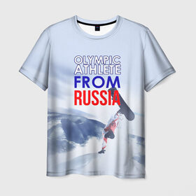 Мужская футболка 3D с принтом олимпийская форма в Белгороде, 100% полиэфир | прямой крой, круглый вырез горловины, длина до линии бедер | 