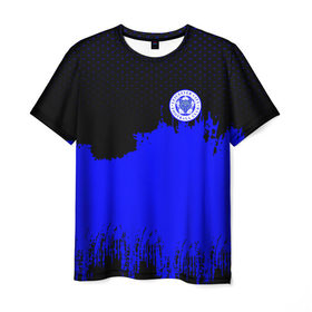 Мужская футболка 3D с принтом Leicester City Original в Белгороде, 100% полиэфир | прямой крой, круглый вырез горловины, длина до линии бедер | 