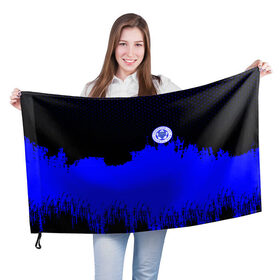 Флаг 3D с принтом Leicester City Original в Белгороде, 100% полиэстер | плотность ткани — 95 г/м2, размер — 67 х 109 см. Принт наносится с одной стороны | 