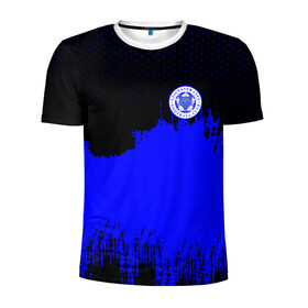 Мужская футболка 3D спортивная с принтом Leicester City Original в Белгороде, 100% полиэстер с улучшенными характеристиками | приталенный силуэт, круглая горловина, широкие плечи, сужается к линии бедра | 