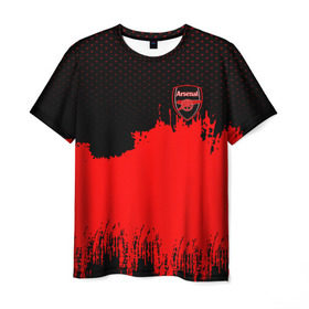 Мужская футболка 3D с принтом Arsenal Original в Белгороде, 100% полиэфир | прямой крой, круглый вырез горловины, длина до линии бедер | Тематика изображения на принте: football | soccer | арсенал